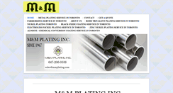 Desktop Screenshot of mmplating.com
